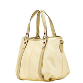 トッズ トートバッグ ショルダーバッグ 2WAY ベージュ系 グリーン系 PVC レザー レディース TOD’S 【中古】